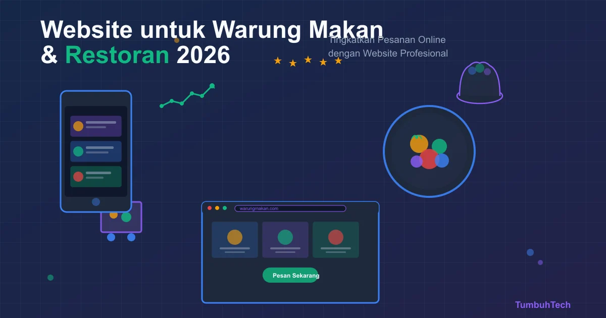 Cover artikel Website untuk Warung Makan & Restoran: Cara Efektif Tingkatkan Pesanan Online 2026